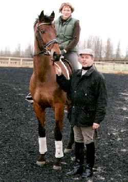 Henk with Charlotte Lassetter (2000 Squad member)